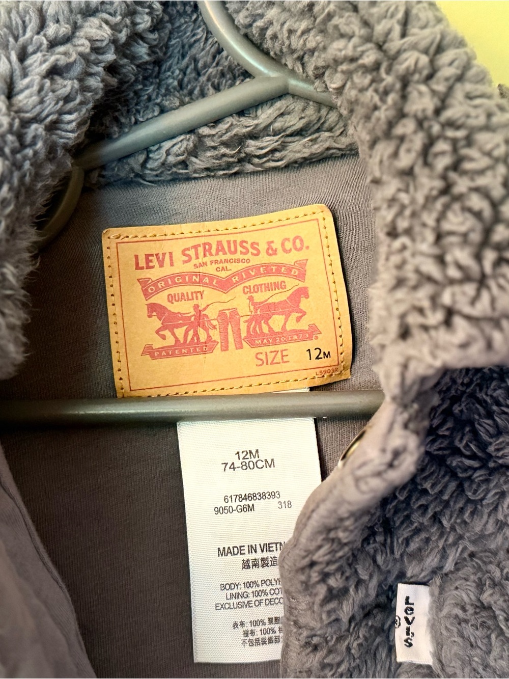 Levi's Kids Gray Fleece Jacket